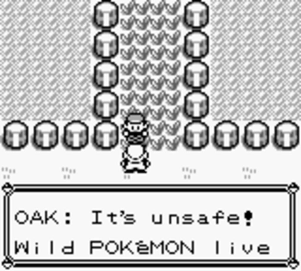 Capture d’écran de Pokémon Red Version