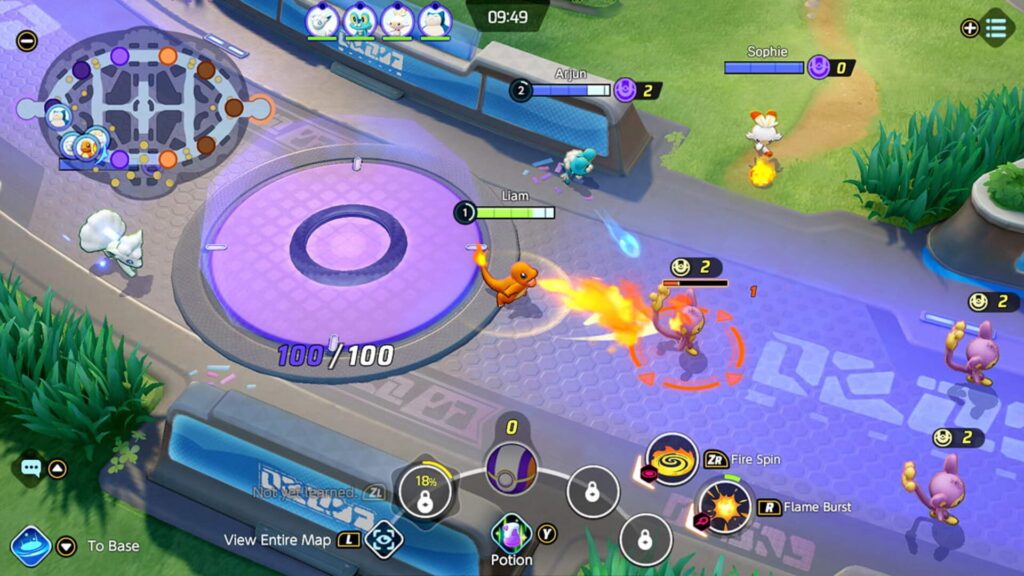 Capture d’écran de Pokémon Unite