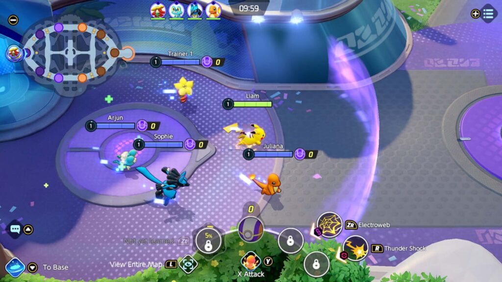 Capture d’écran de Pokémon Unite