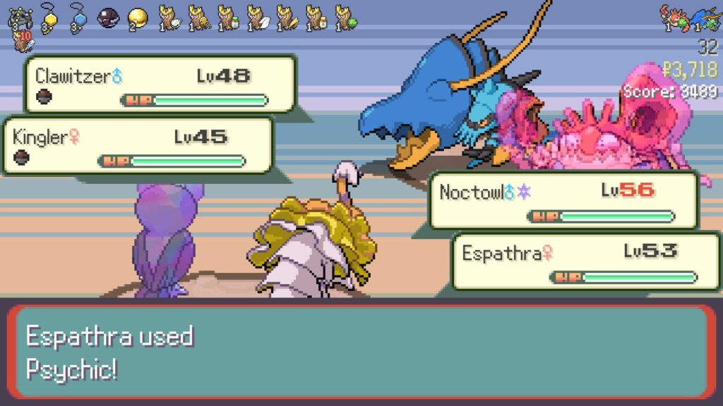 Capture d’écran de PokéRogue