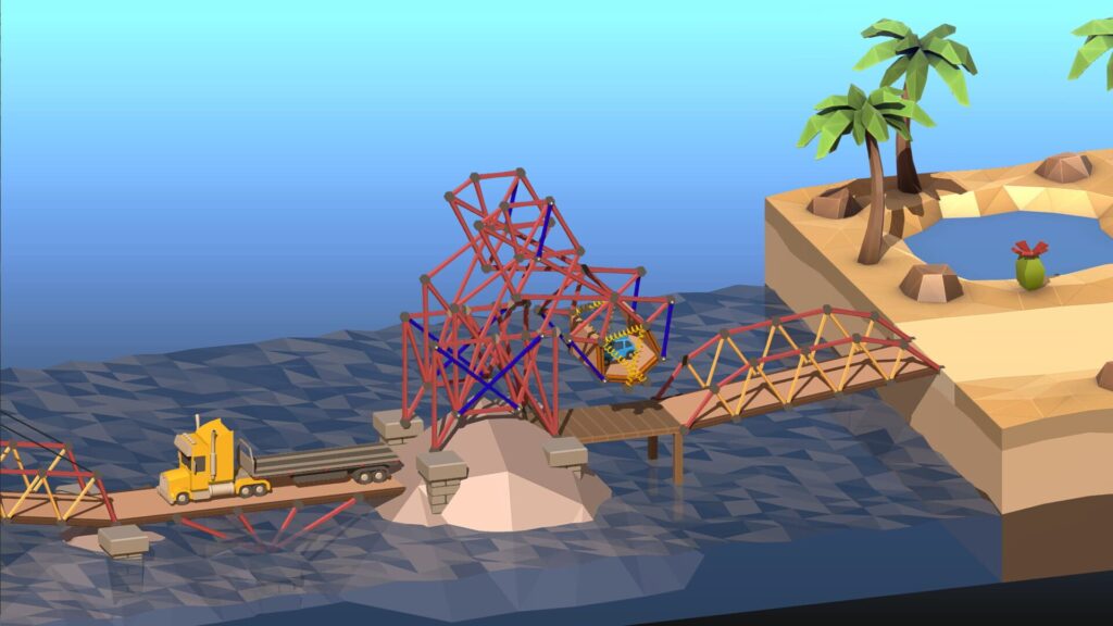 Capture d’écran de Poly Bridge 2