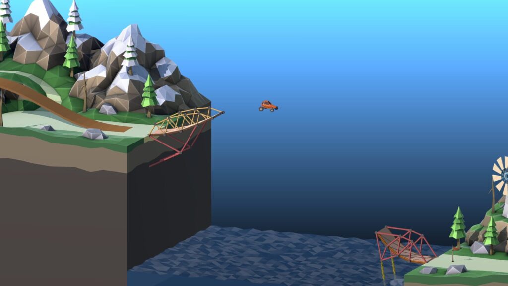 Capture d’écran de Poly Bridge 2