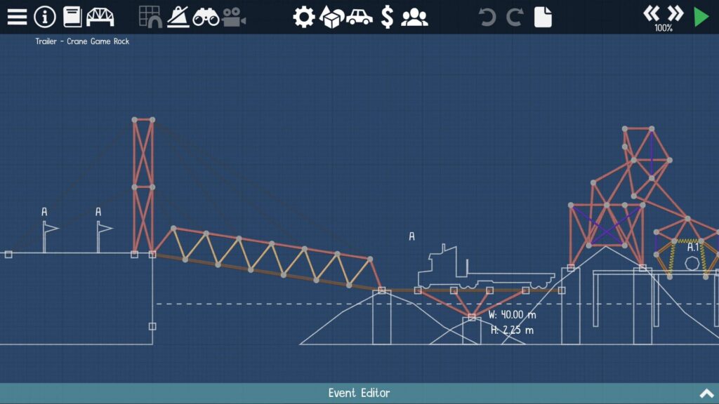Capture d’écran de Poly Bridge 2