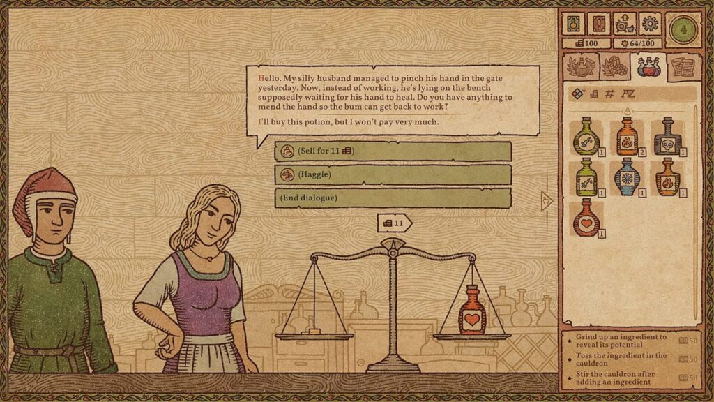 Capture d’écran de Potion Craft