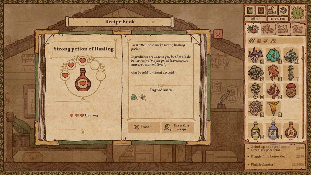 Capture d’écran de Potion Craft