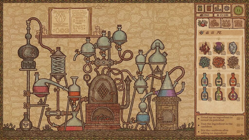 Capture d’écran de Potion Craft