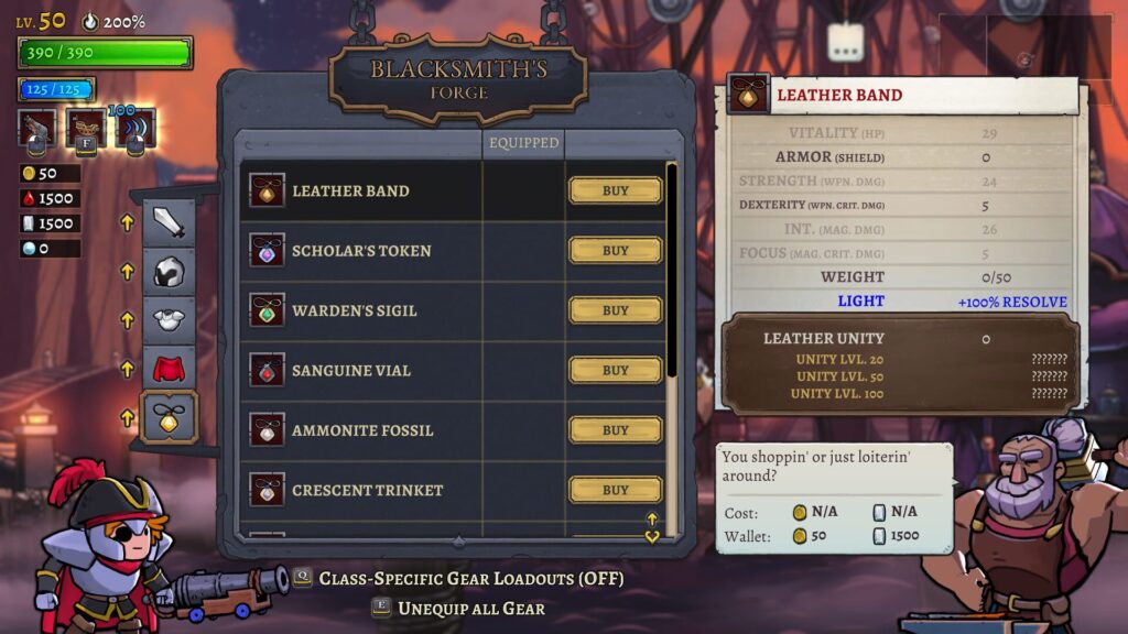 Capture d’écran de Rogue Legacy 2