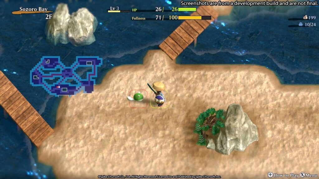 Capture d’écran de Shiren the Wanderer: The Mystery Dungeon of Serpentcoil Island