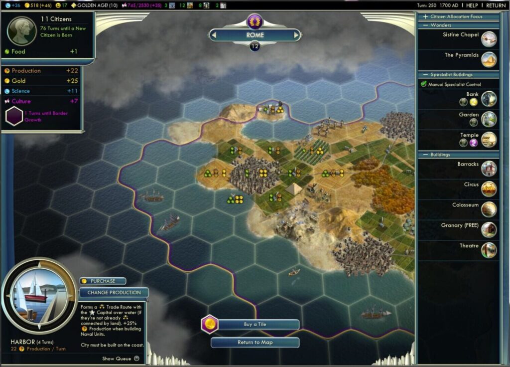 Capture d’écran de Sid Meier’s Civilization V