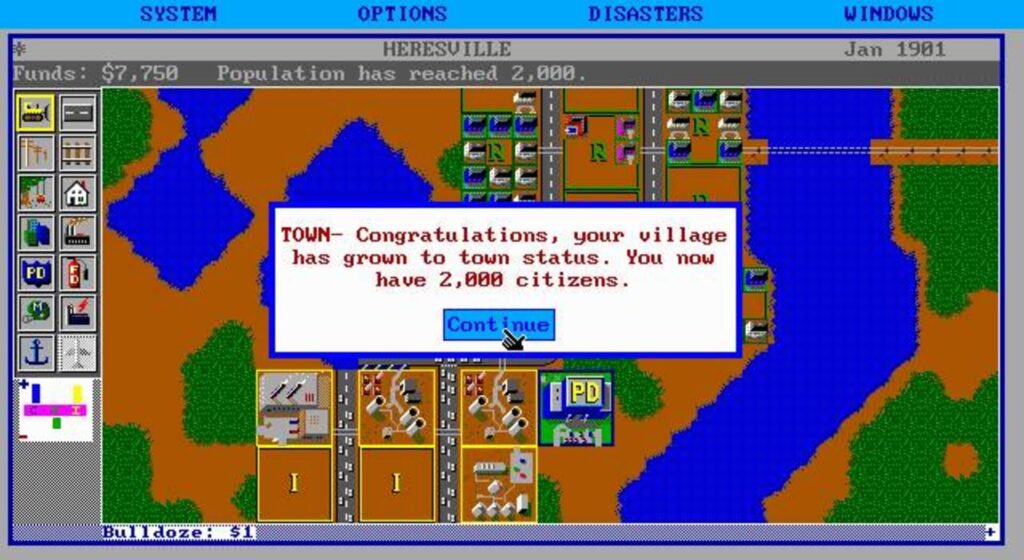 Capture d’écran de SimCity