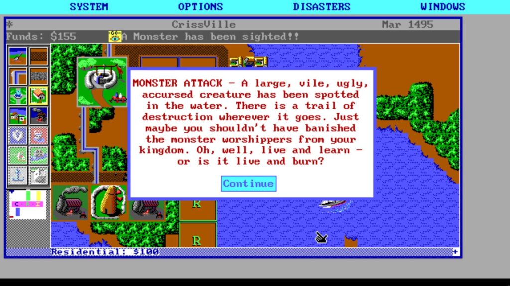 Capture d’écran de SimCity