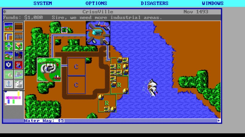 Capture d’écran de SimCity