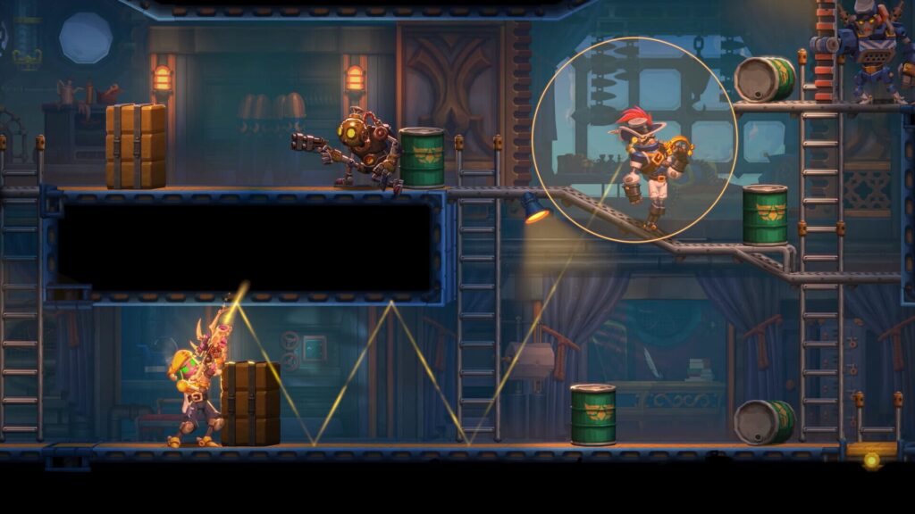 Capture d’écran de SteamWorld Heist II