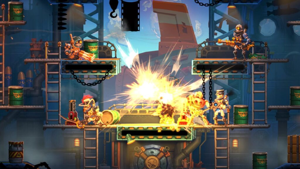 Capture d’écran de SteamWorld Heist II