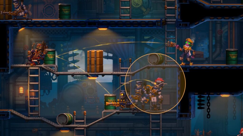 Capture d’écran de SteamWorld Heist II