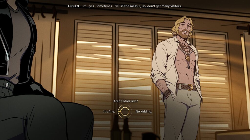 Capture d’écran de Stray Gods: The Roleplaying Musical