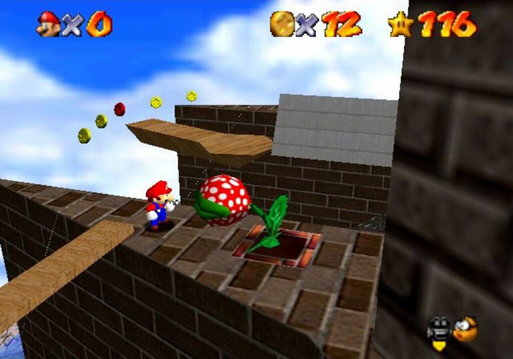 Capture d’écran de Super Mario 64