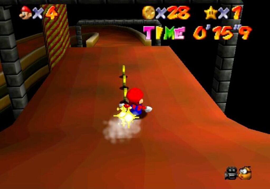 Capture d’écran de Super Mario 64