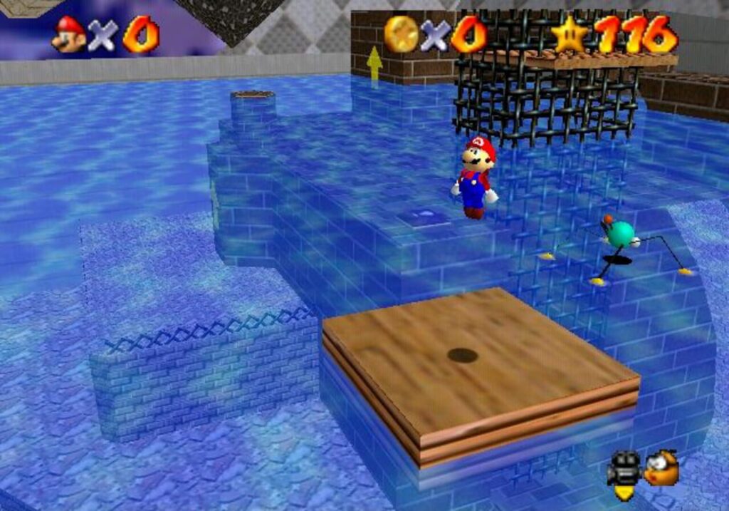 Capture d’écran de Super Mario 64