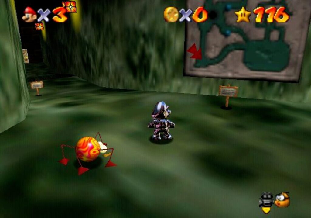 Capture d’écran de Super Mario 64