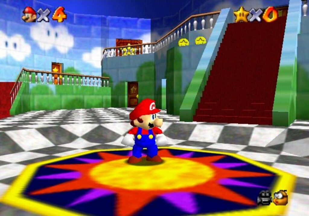 Capture d’écran de Super Mario 64