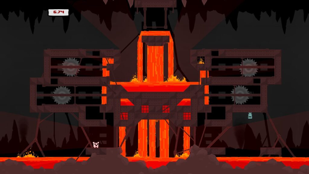 Capture d’écran de Super Meat Boy
