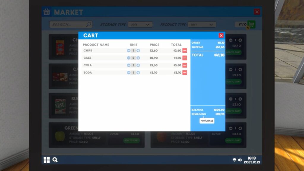 Capture d’écran de Supermarket Simulator