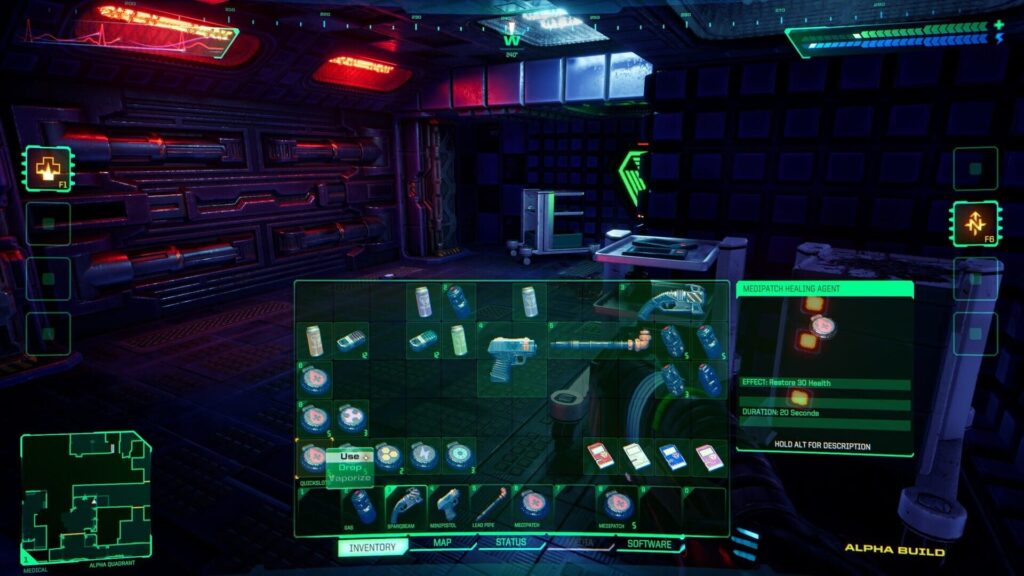 Capture d’écran de System Shock