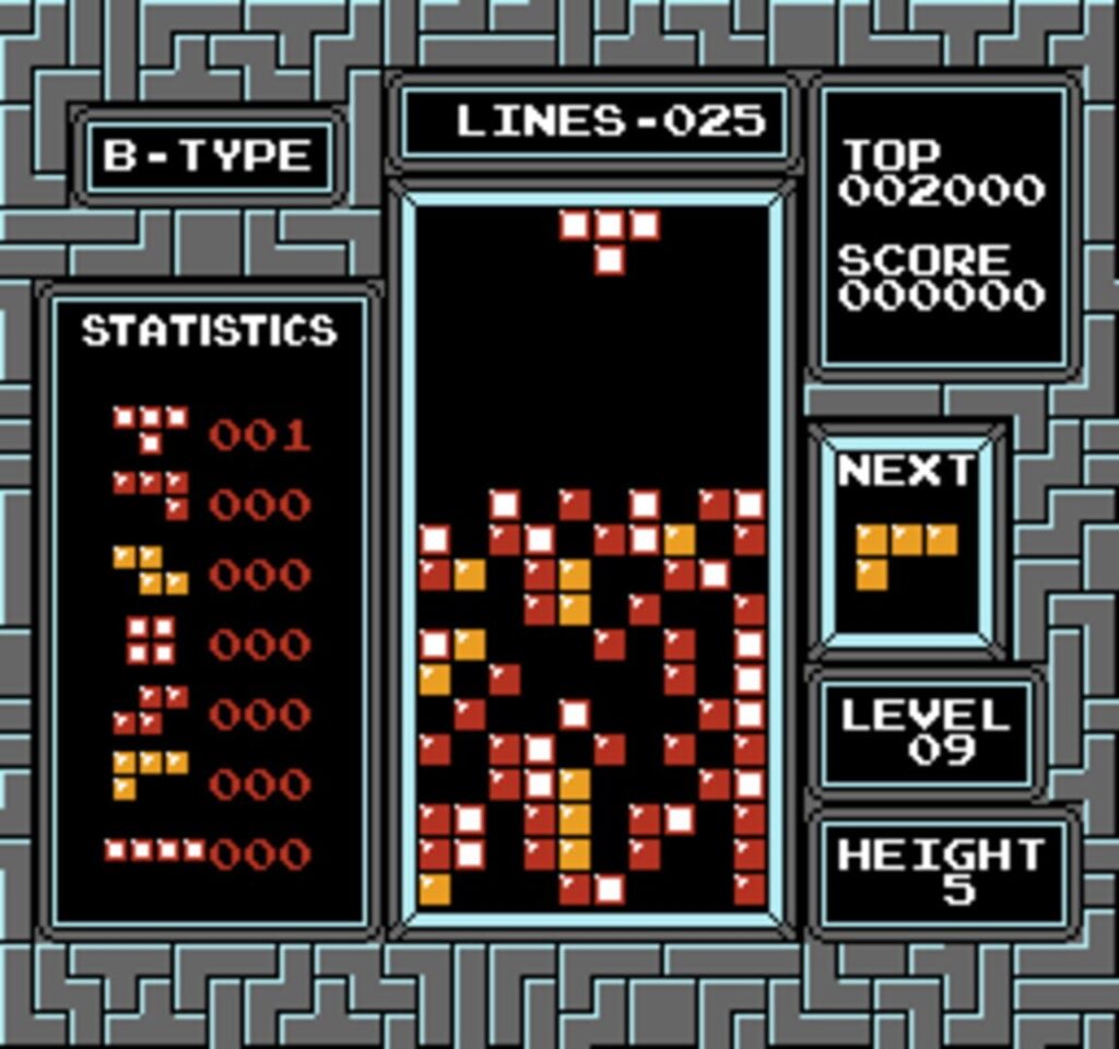 Capture d’écran de Tetris