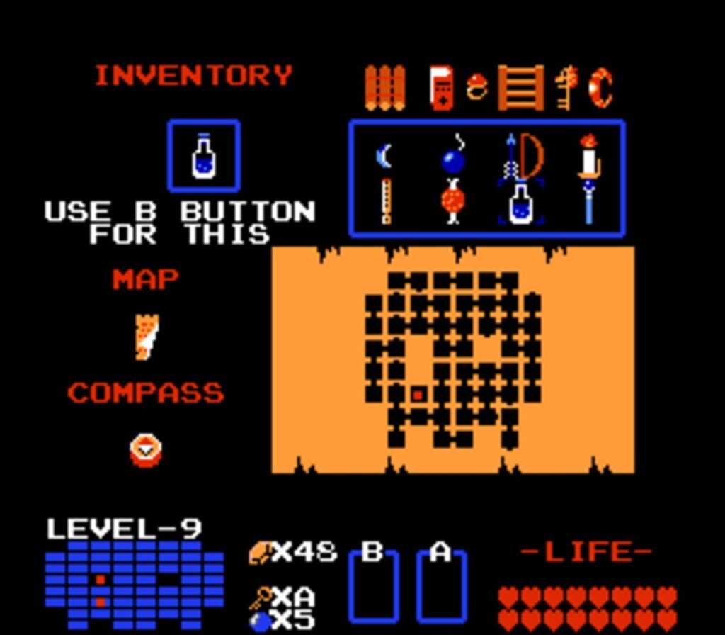 Capture d’écran de The Legend of Zelda
