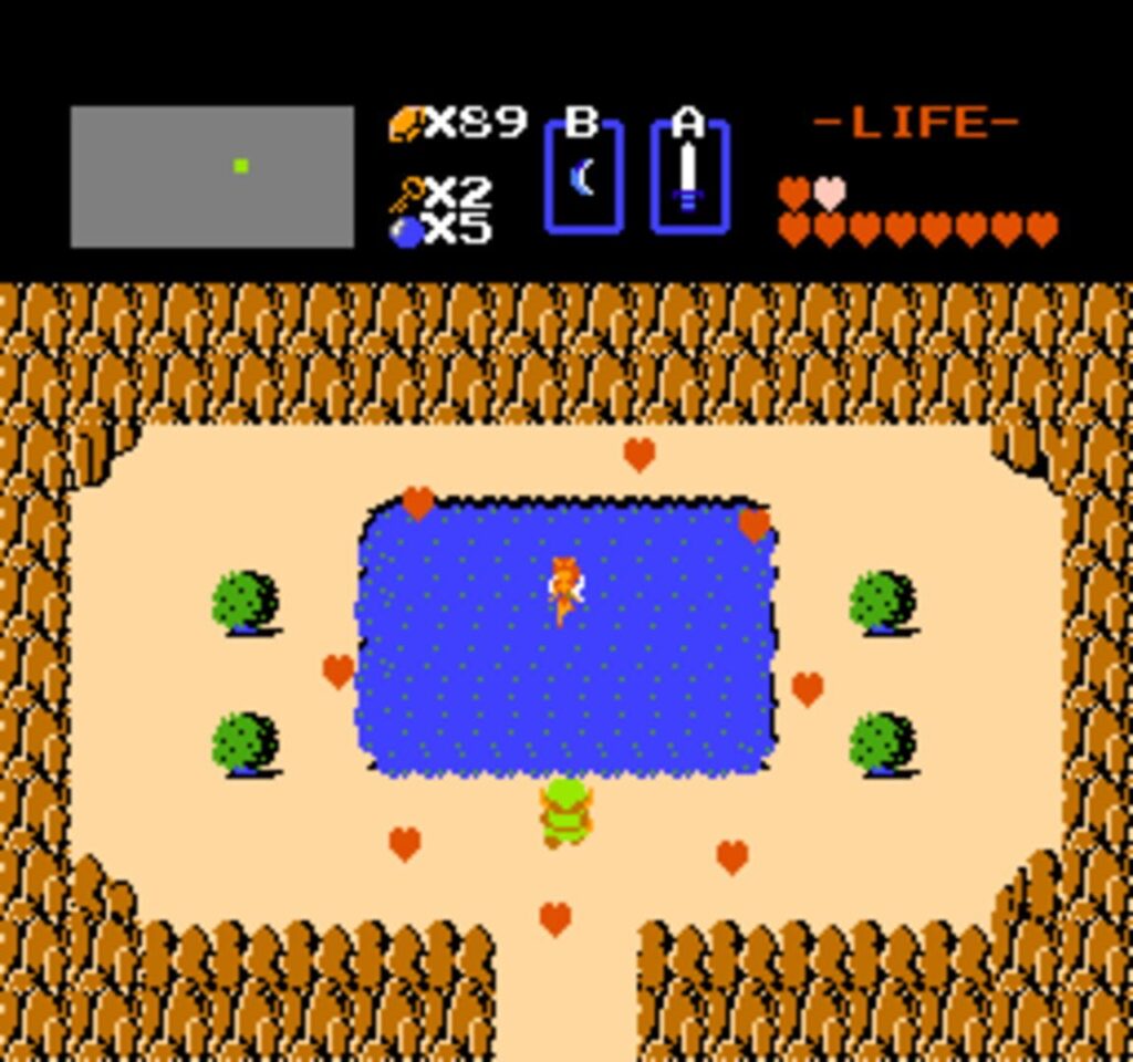 Capture d’écran de The Legend of Zelda