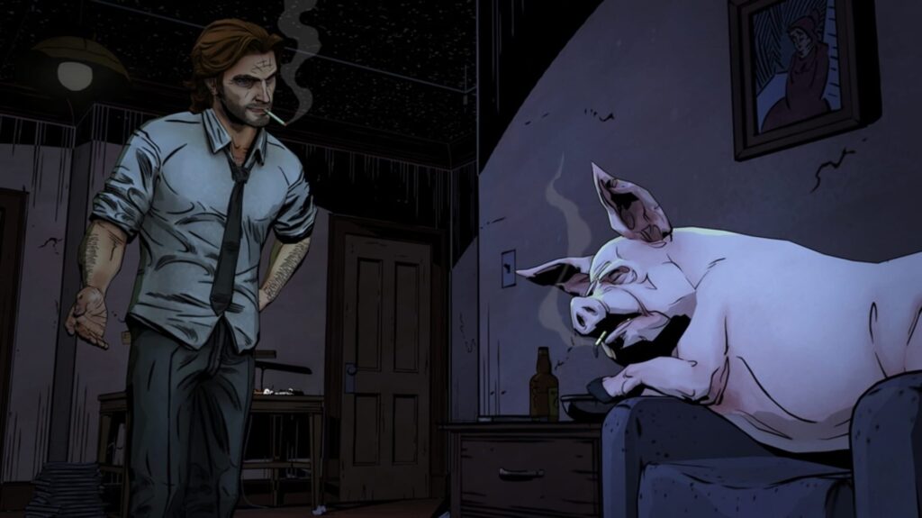 Capture d’écran de The Wolf Among Us