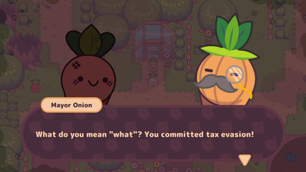 Capture d’écran de Turnip Boy Commits Tax Evasion