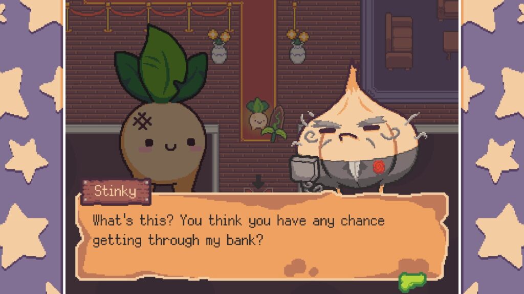 Capture d’écran de Turnip Boy Robs a Bank