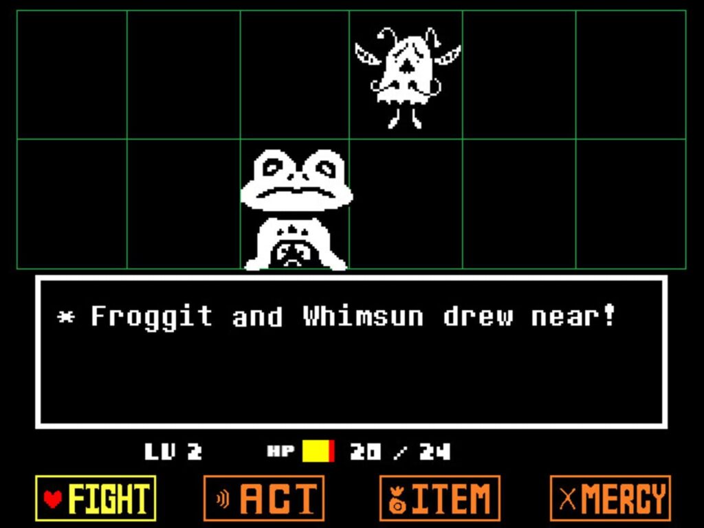 Capture d’écran de Undertale
