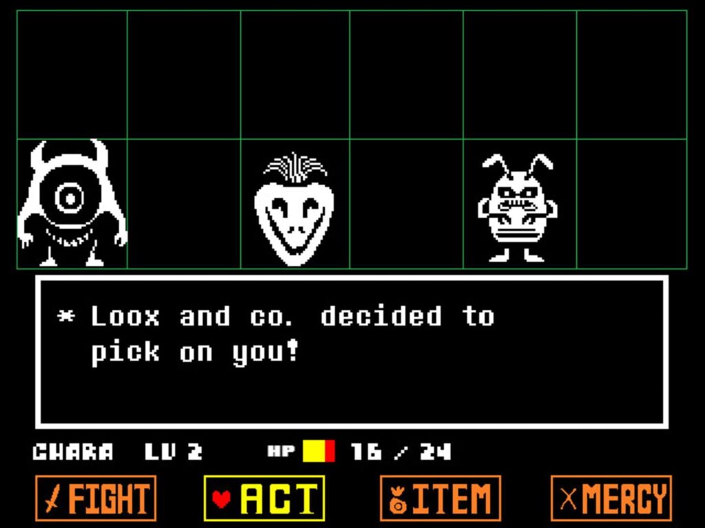 Capture d’écran de Undertale