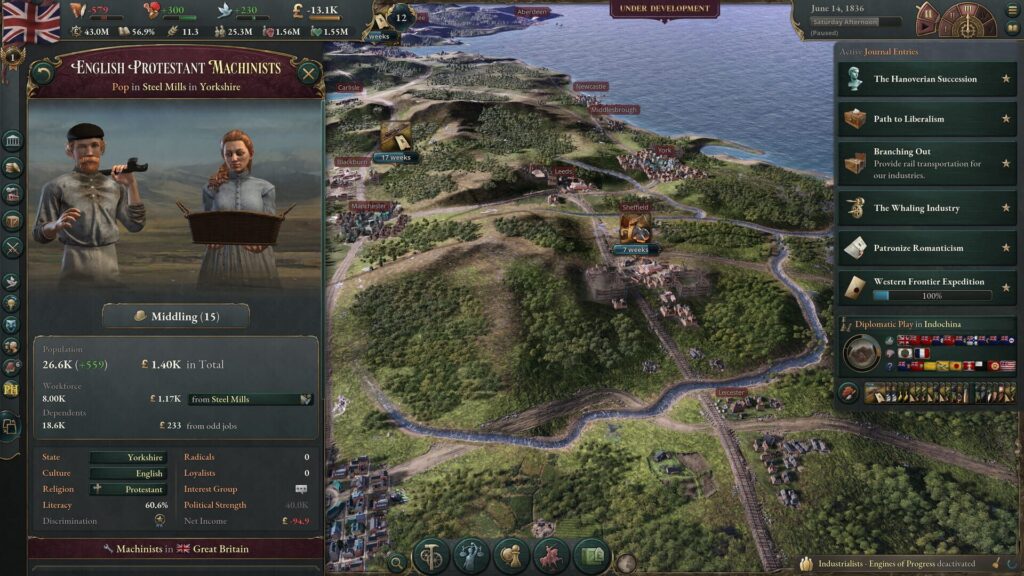 Capture d’écran de Victoria 3
