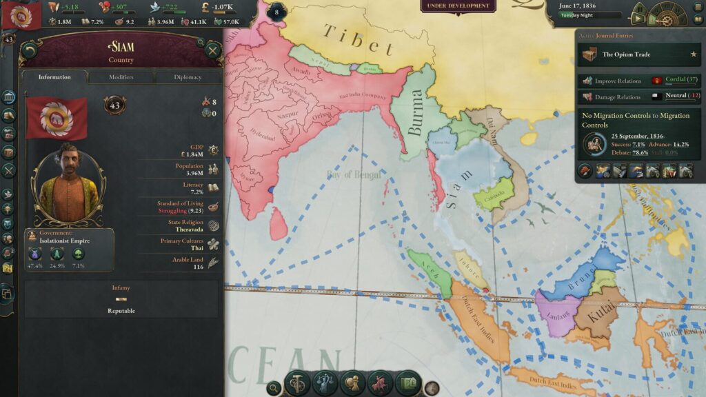 Capture d’écran de Victoria 3