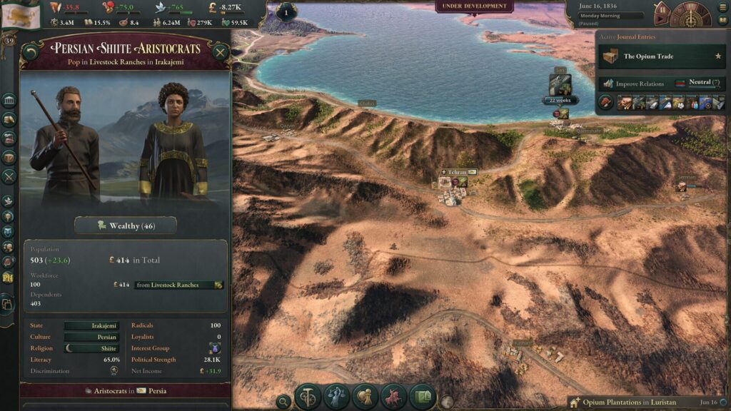 Capture d’écran de Victoria 3