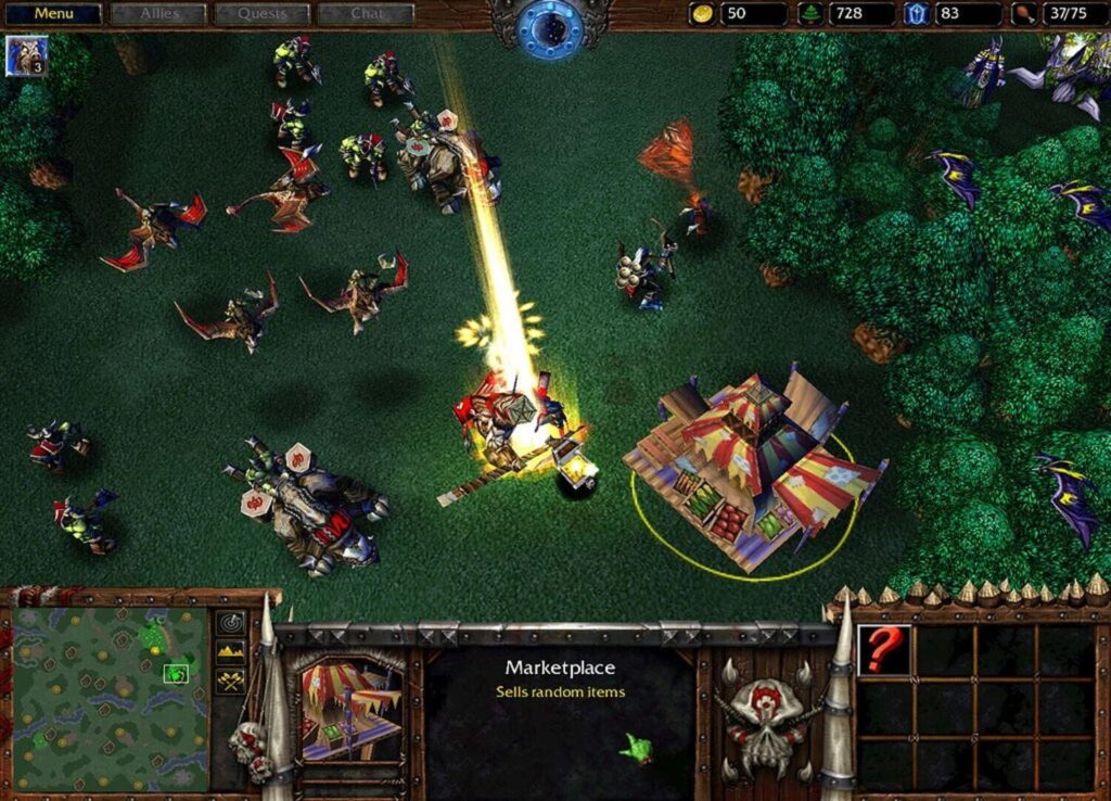 Capture d’écran de Warcraft III: Reign of Chaos