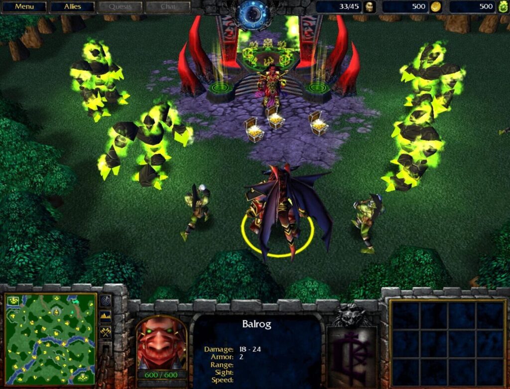 Capture d’écran de Warcraft III: Reign of Chaos