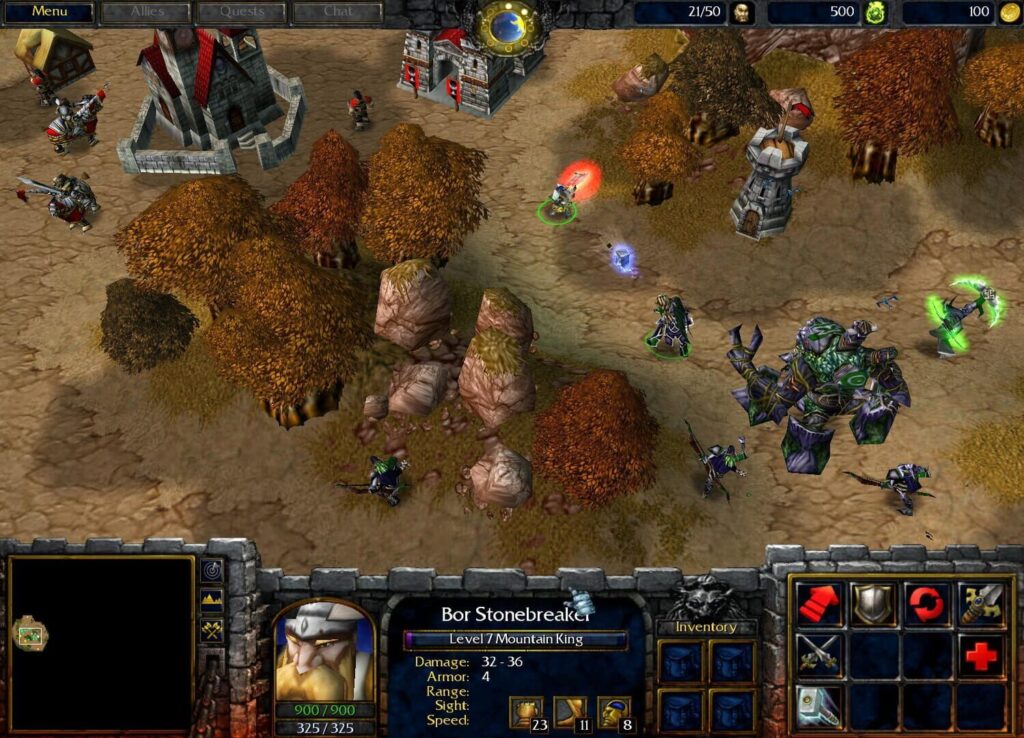 Capture d’écran de Warcraft III: Reign of Chaos