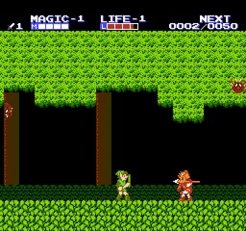 Capture d’écran de Zelda II: The Adventure of Link