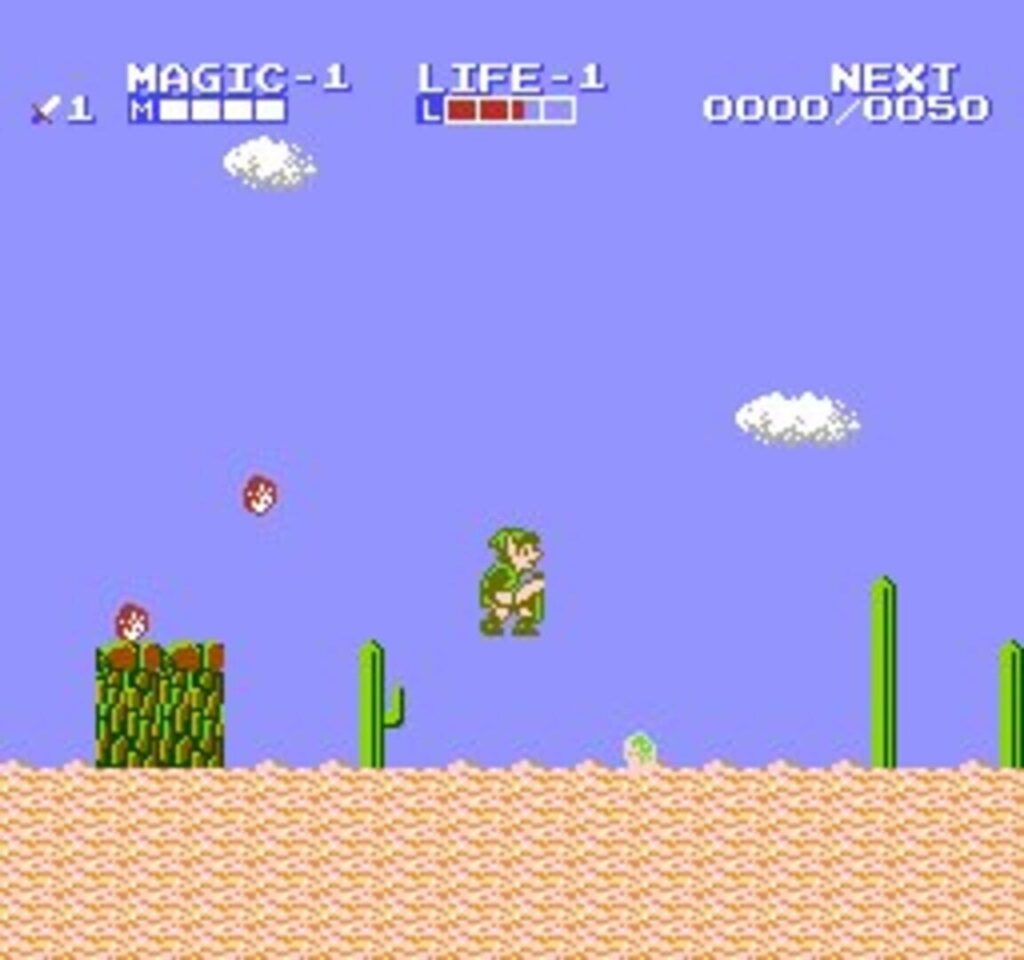 Capture d’écran de Zelda II: The Adventure of Link